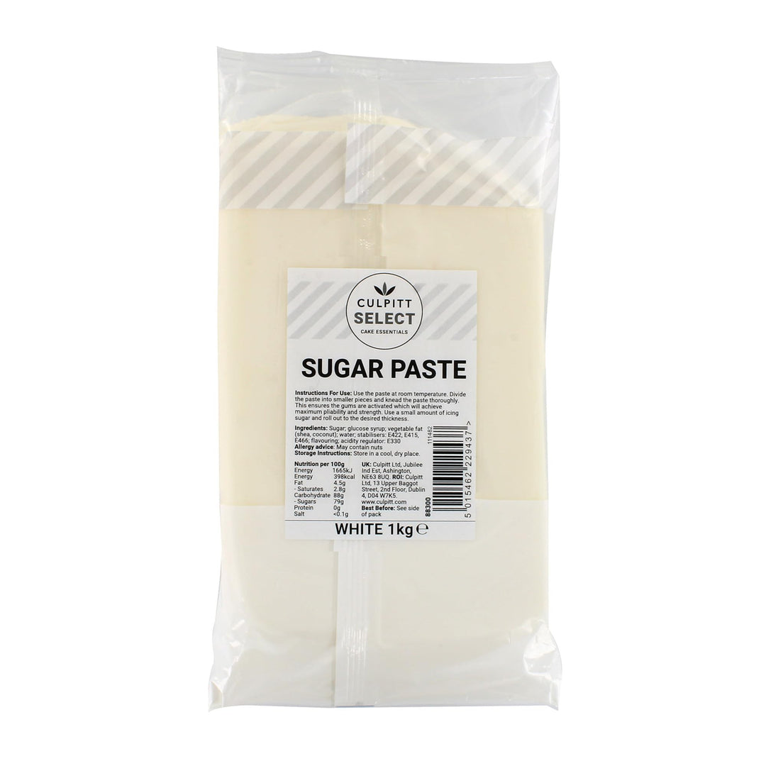 Culpitt Select Ready to Roll Icing, White Sugar Paste Fondant for Cake Decorating