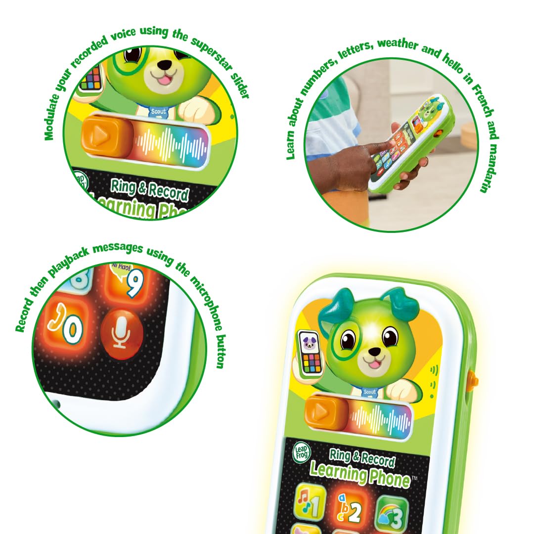 VTech Scout's Ring & Record Learning Phone - Interactive Voice Recording | Ages 6+ Months
