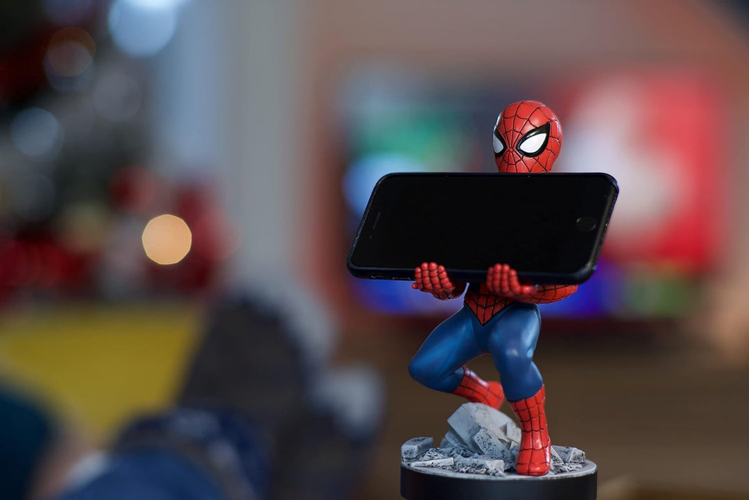 Spider-Man Classic Cable Guy - Controller & Phone Holder with 2-in-1 Charging Cable
