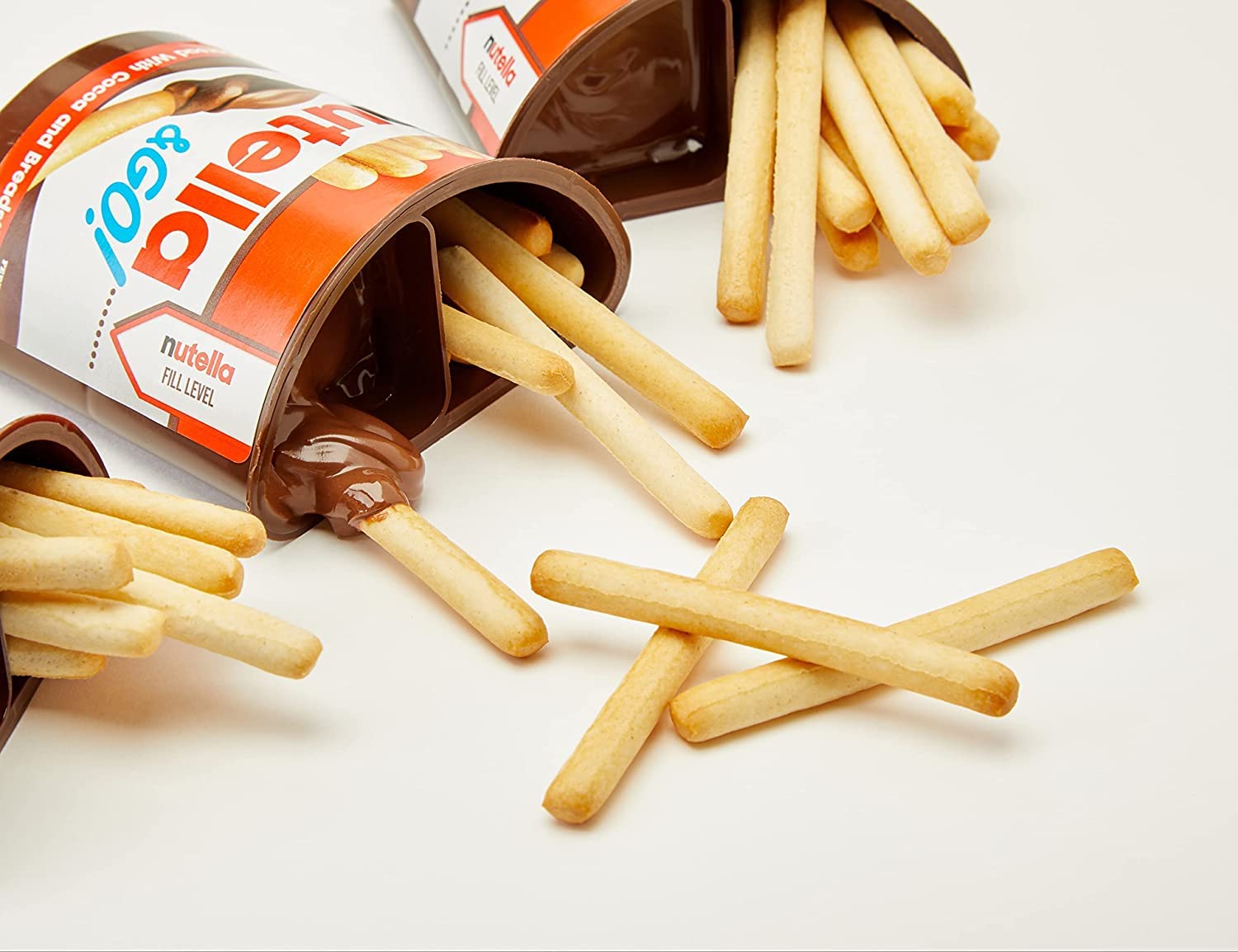 Nutella &amp;Go! Haselnuss-Snack-Set, tragbares Schokoladen- und Brotstangen-Snackpaket, 12 Stück 5