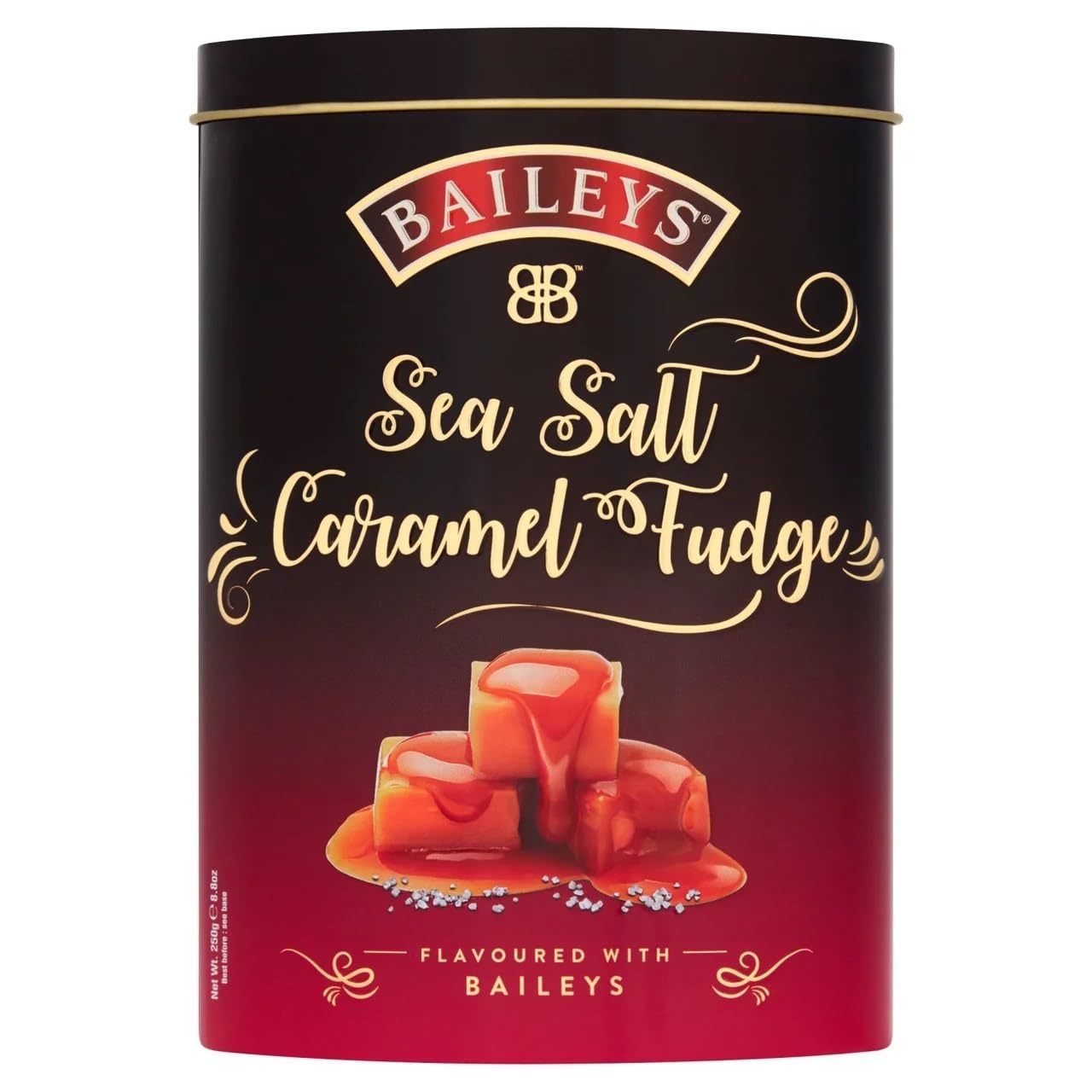Gardiners of Scotland Baileys Sea-Salt & Caramel Luxury Fudge Tin 250g 2