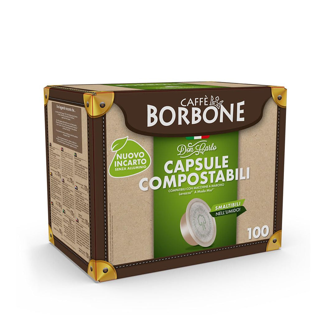 Caffè Borbone Don Carlo Gold Coffee Blend - 100 Compostable Capsules