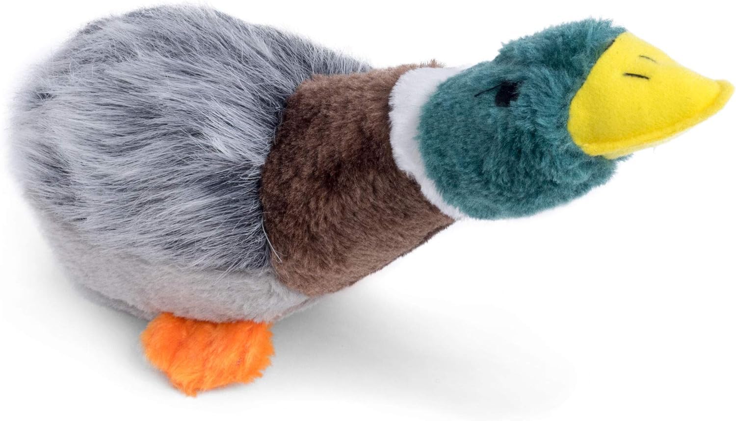 Petface Honking and Squeaky Duck Plush Dog Toy | Durable Material | Unscented