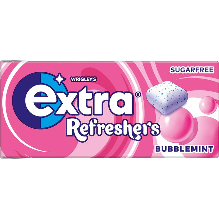 Extra - Refreshers Chewing Gum Bubblemint (112 Pieces, 16 Packs)