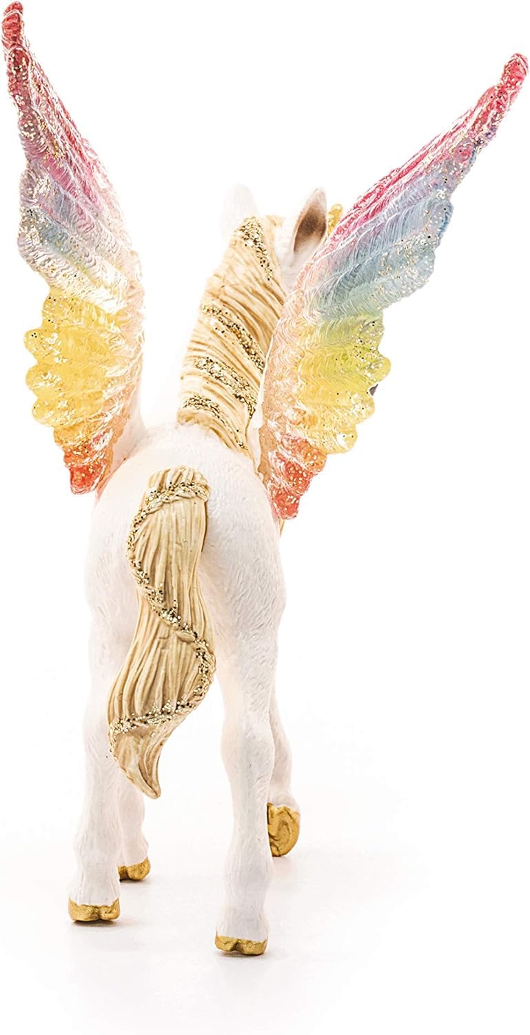 Schleich 70577 Winged Rainbow Unicorn Foal - Fantasy Toy Figurine | Ages 5-12 9