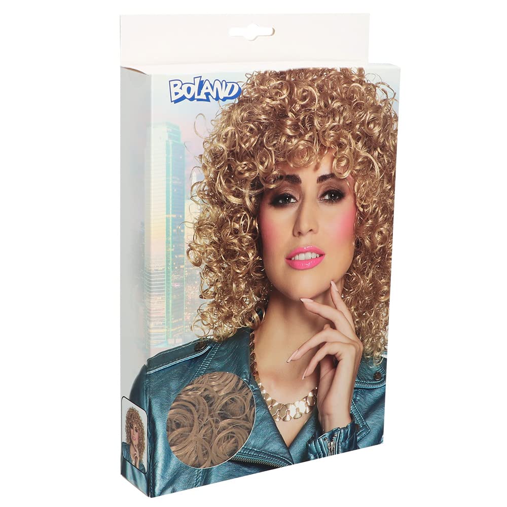 Boland Adult Club Wig Curly Synthetic Hair Blonde Costume Carnival Party 2