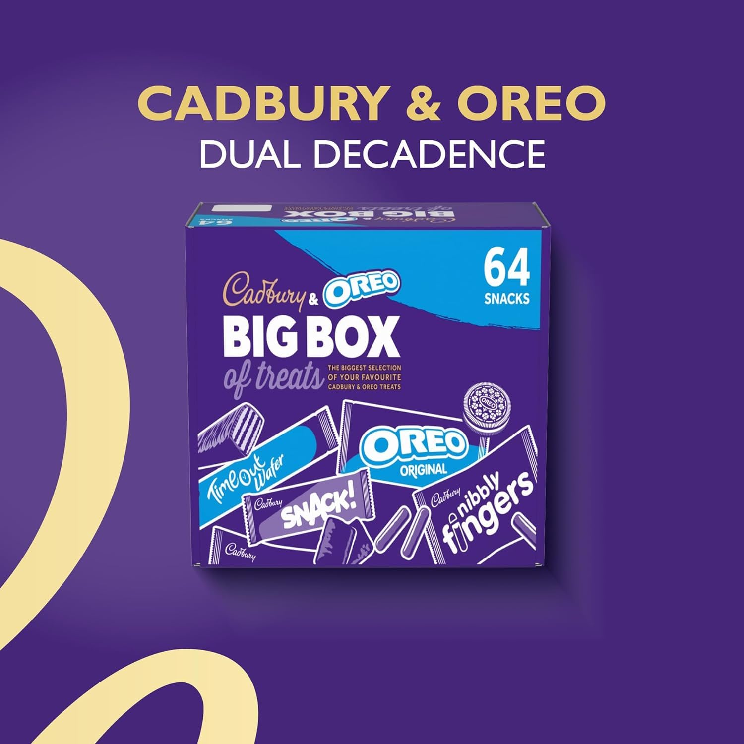 Cadbury &amp; OREO Big Box of Treats – 64 verschiedene Pralinen und Snacks, 1618 g