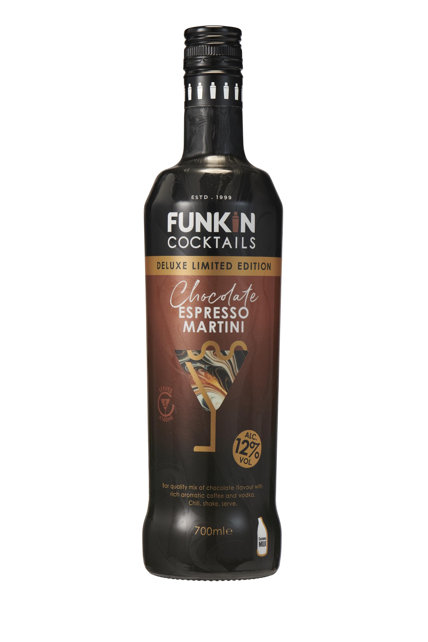Funkin Chocolate Espresso Martini Ready to Drink Cocktail Bottle - 12% ABV 1