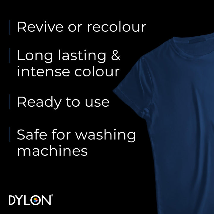 DYLON - Washing Machine Fabric Dye Pod for Clothes & Soft Furnishings, 350g – Navy Blue