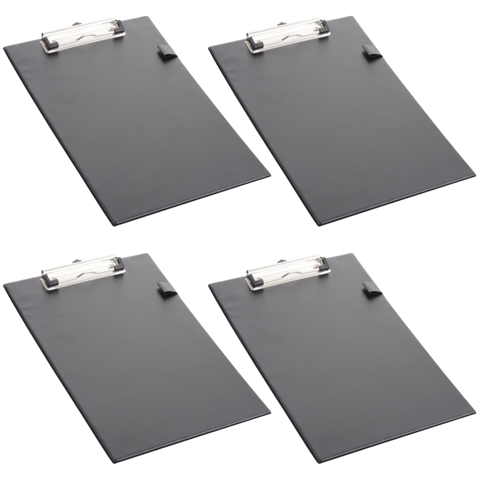 ASelected 4 Pack A4 Plastic Clipboards with Low-Profile Metal Clip | Holds 50 Sheets