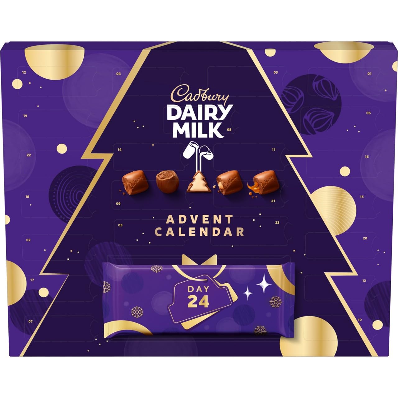 Cadbury Festive Chocolate Advent Calendar - 24-Day Countdown with Dairy Milk Chocolate 2