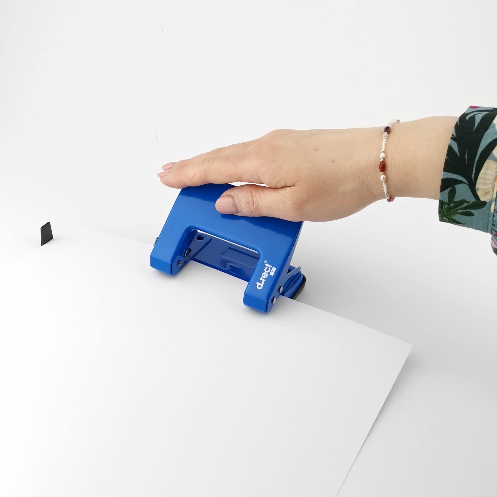 D.RECT Metal 2-Hole Punch 110793 - 20 Sheet Capacity | 12mm Pin Diameter 3