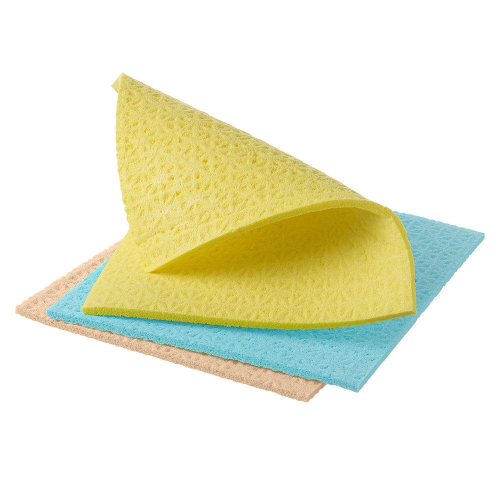 Spontex Sponge Cloths - Antibacterial Protection, Highly Absorbent | 5 Count
