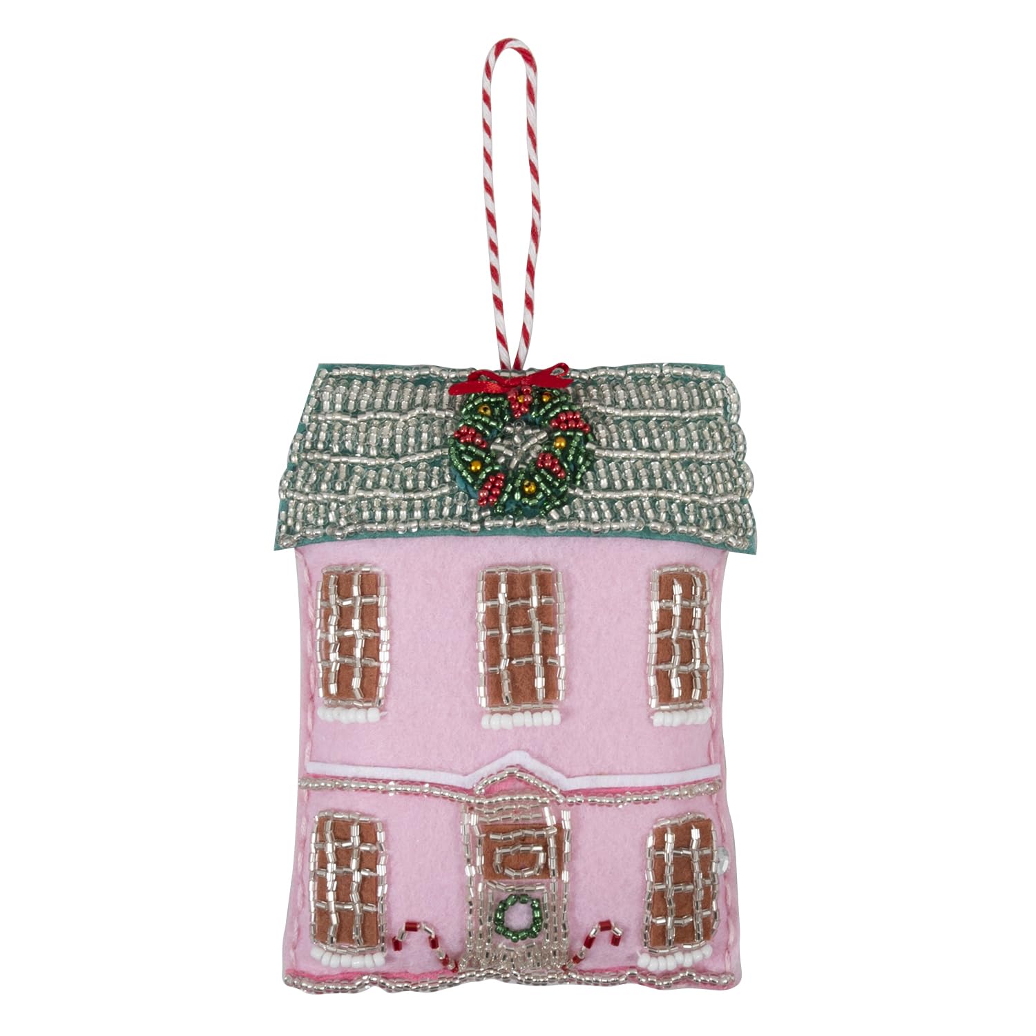 Trimits Christmas Felt Decoration Kit - Beaded House Craft Kit 4