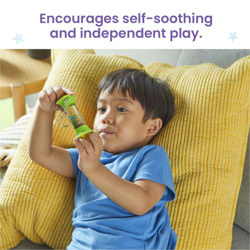 Learning Resources Soothing Swirlers Sensory Tubes - 4-Pack with Keychains for Kids Ages 3+ 2