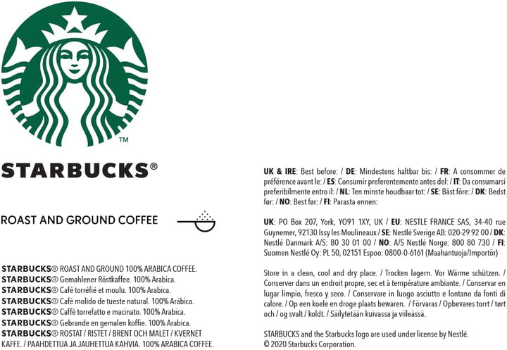 STARBUCKS Veranda Blend Blonde Roast Ground Coffee 200g (Pack of 6)