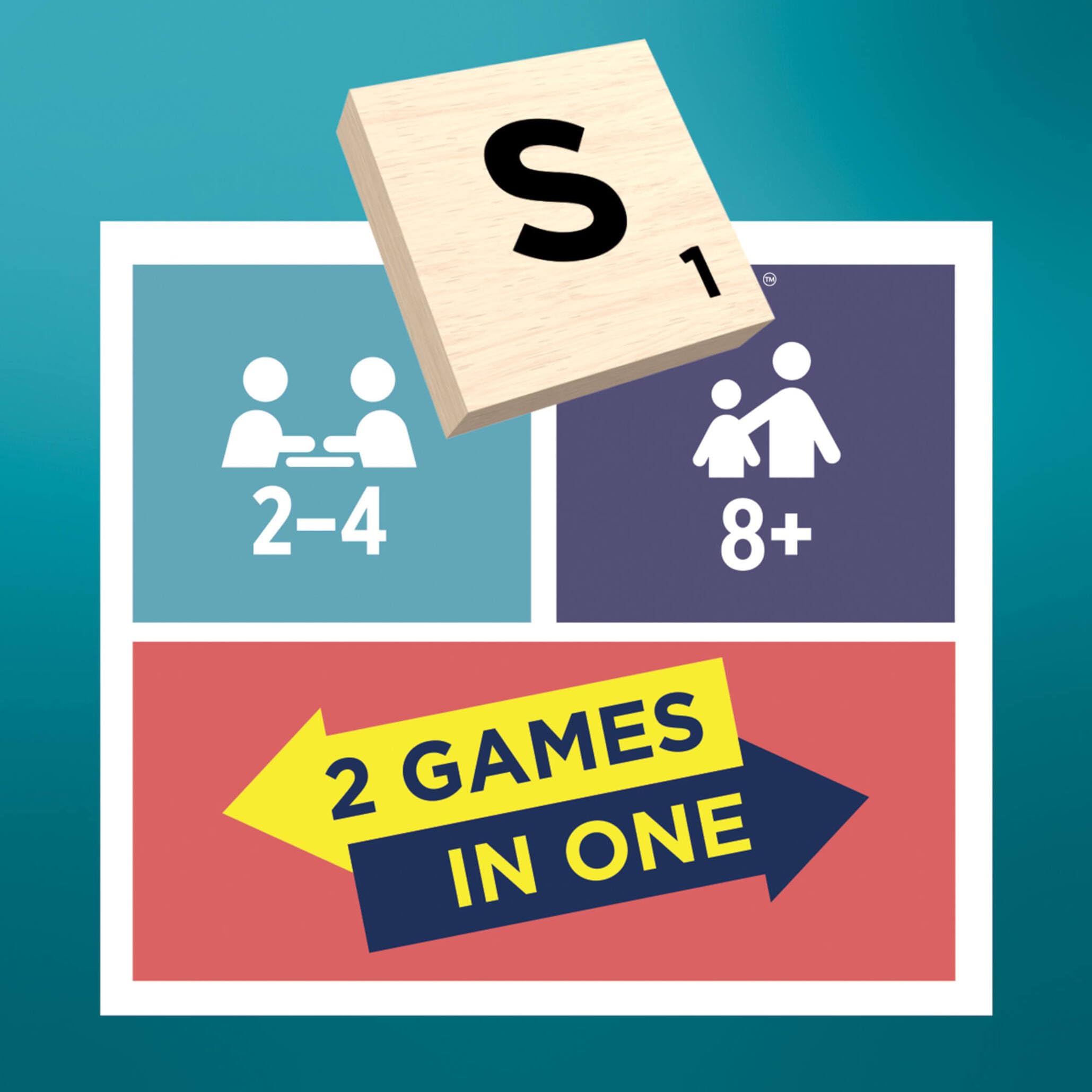 Mattel Games Scrabble Board Game Classic Family Word Fun with Wooden Tiles