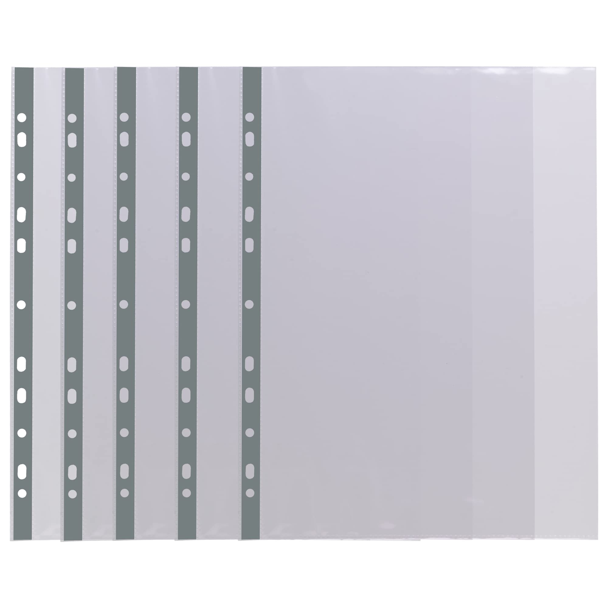 eco-eco Premier File Pockets - A4 Size, Glass Clear, 100 Pack | 100% Recycled 2