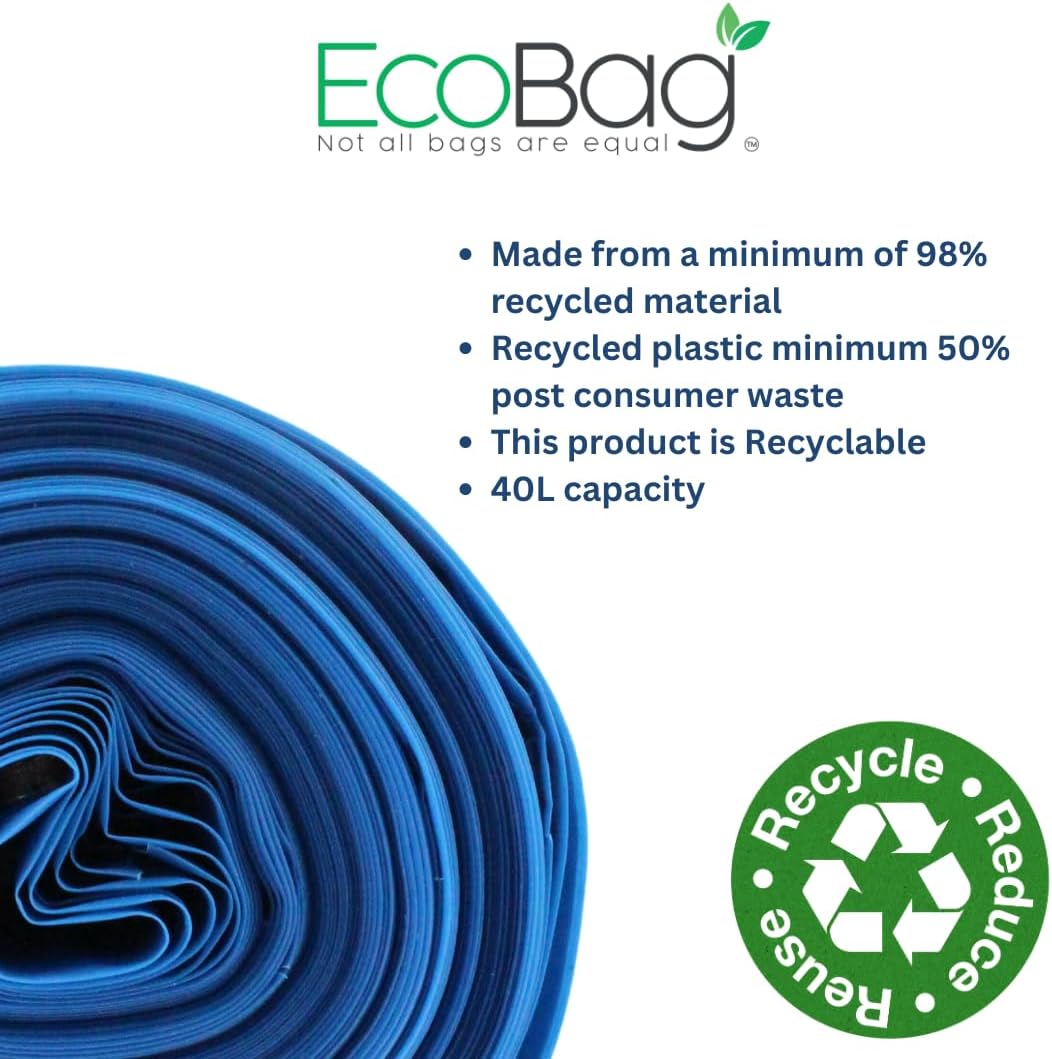 EcoBag 20 Superstarke, strapazierfähige Schuttsäcke, 40 l, Blau (ECO20RB) 6