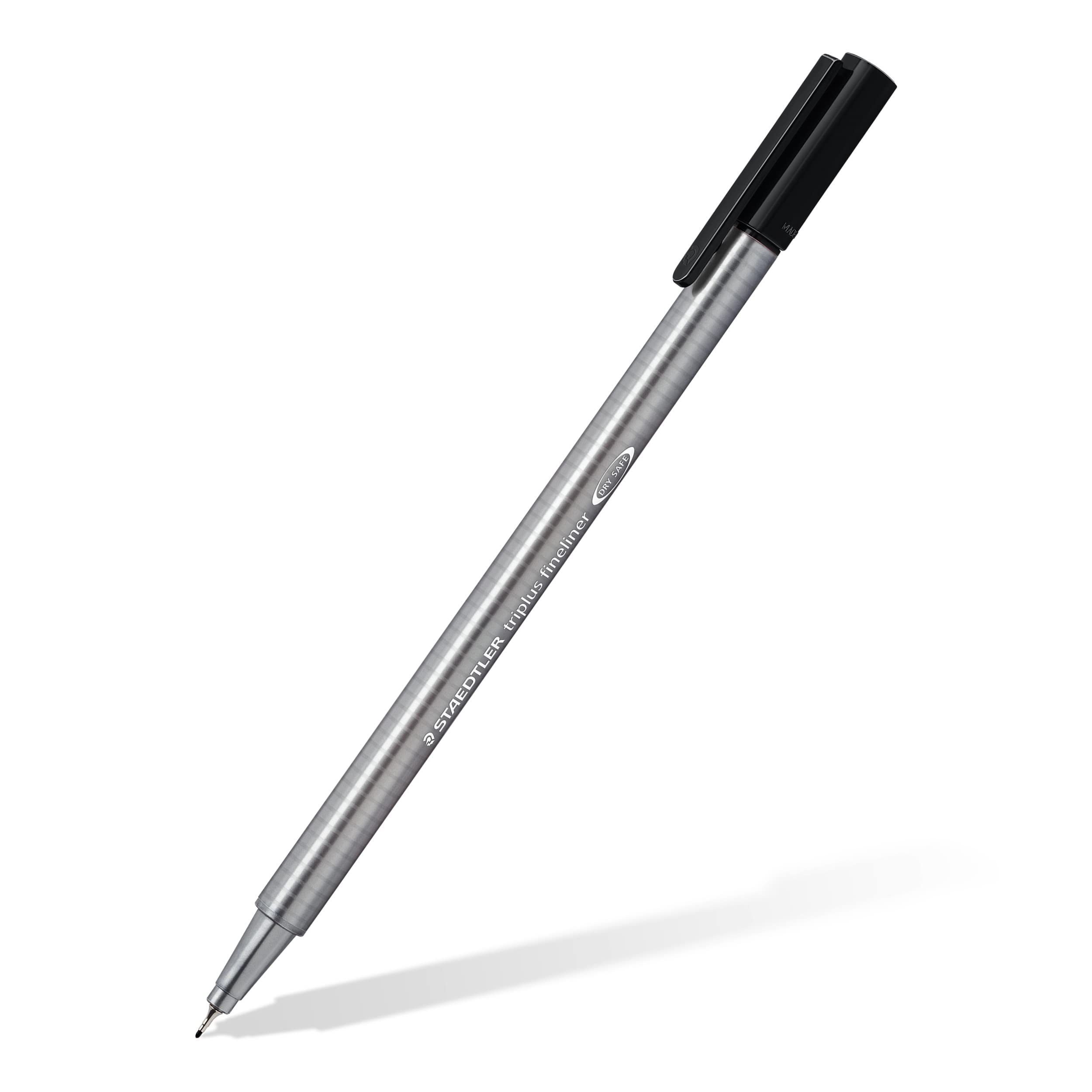 STAEDTLER 334-9 Triplus Fineliner Superfine Pen, 0.3mm, Black - Box of 10