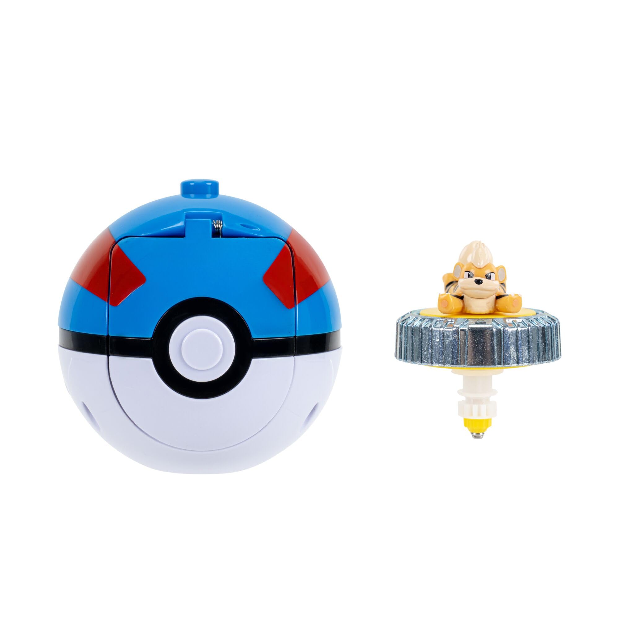 Pokémon Growlithe Battle Spinner Pack - Fire-type Spinner with Launcher | Classic Edition 2