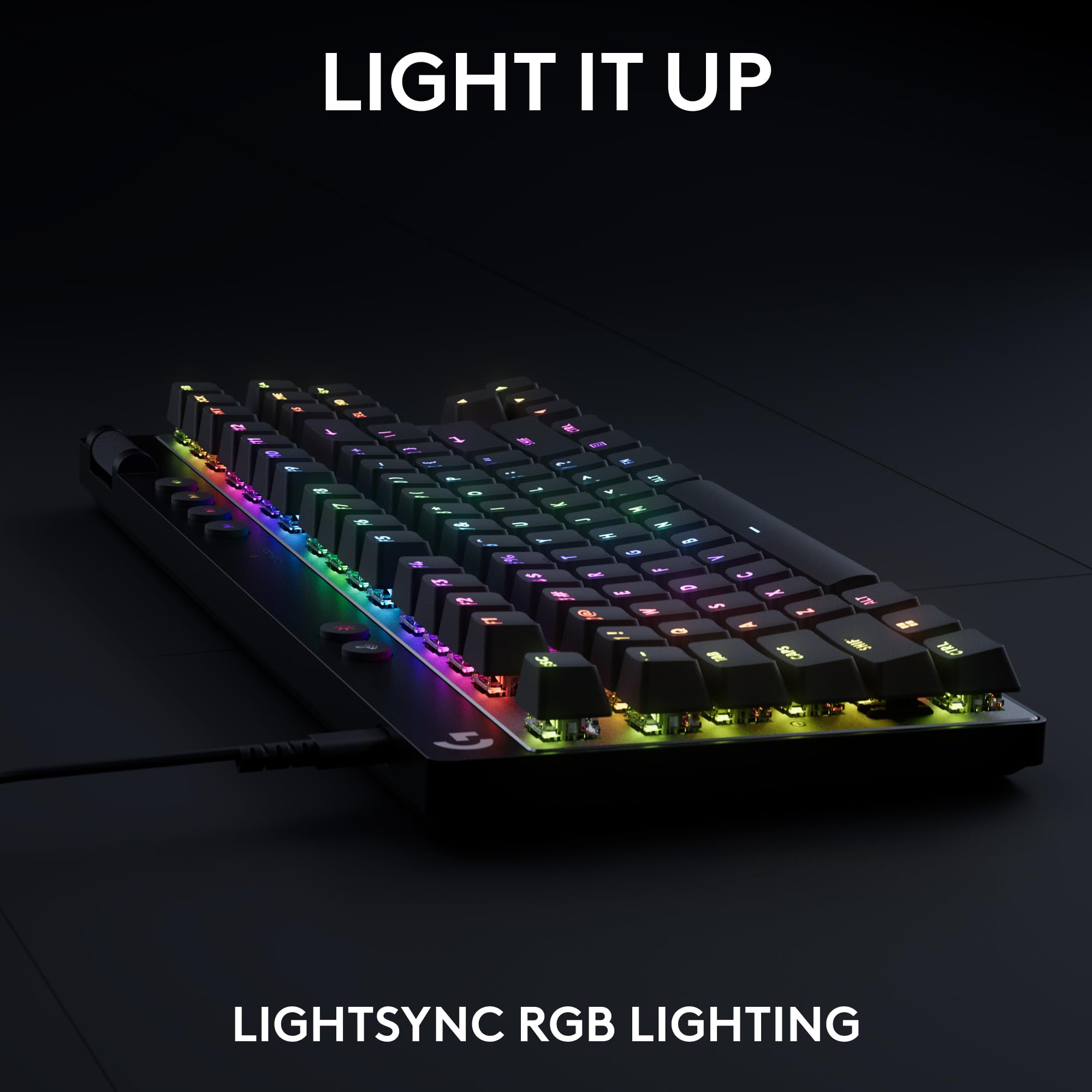 Logitech G PRO X TKL RAPID Tenkeyless Wired Gaming Keyboard with Magnetic Analog Switches | Black | RGB 6