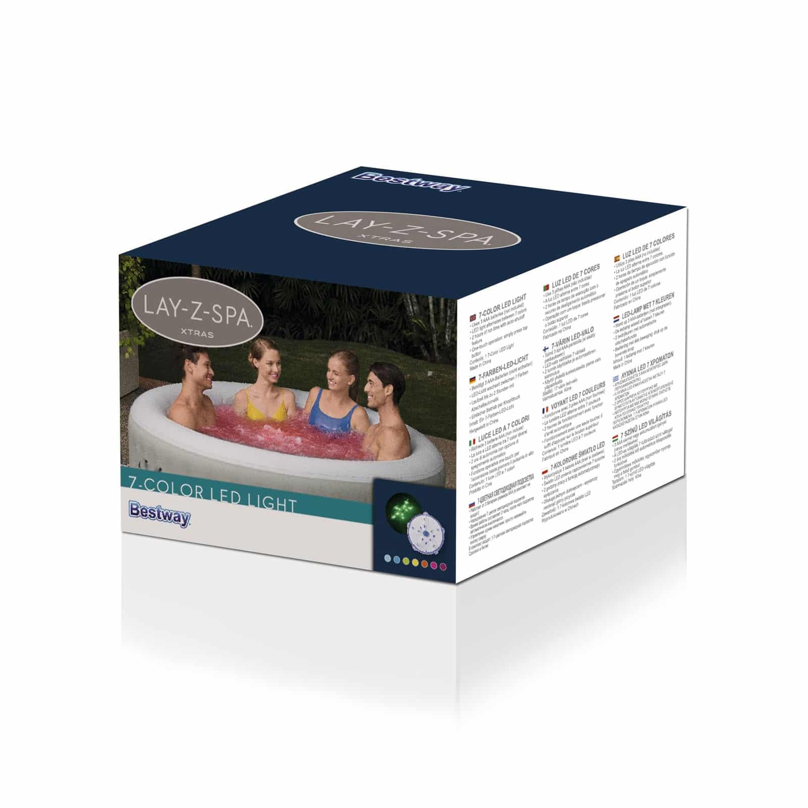 Bestway – Lay-Z-Spa LED-Lichtzubehör, Unterwasserlicht für Whirlpools (Modell 60303) 6