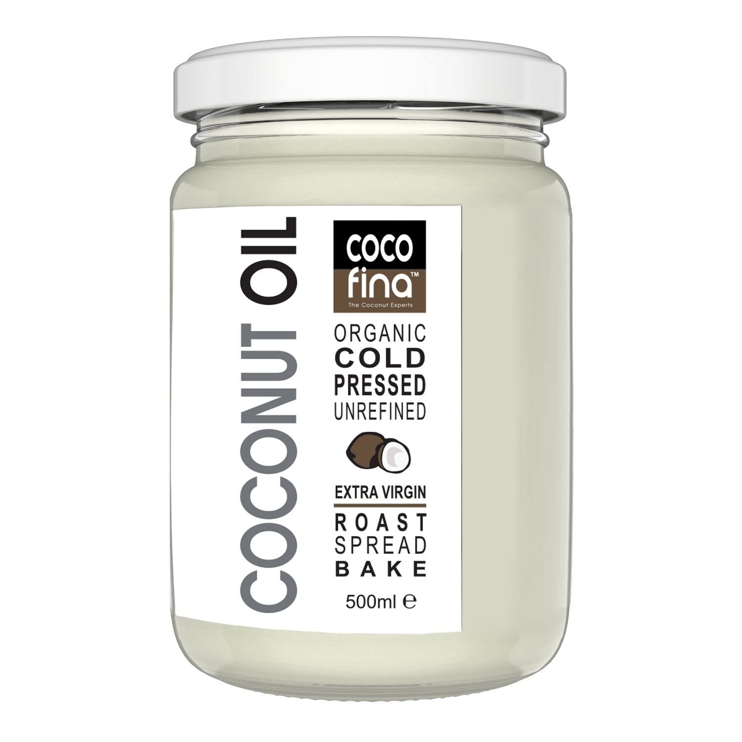 Cocofina Organic Raw Virgin Coconut Oil - Cold Pressed, Unrefined | 450g 1