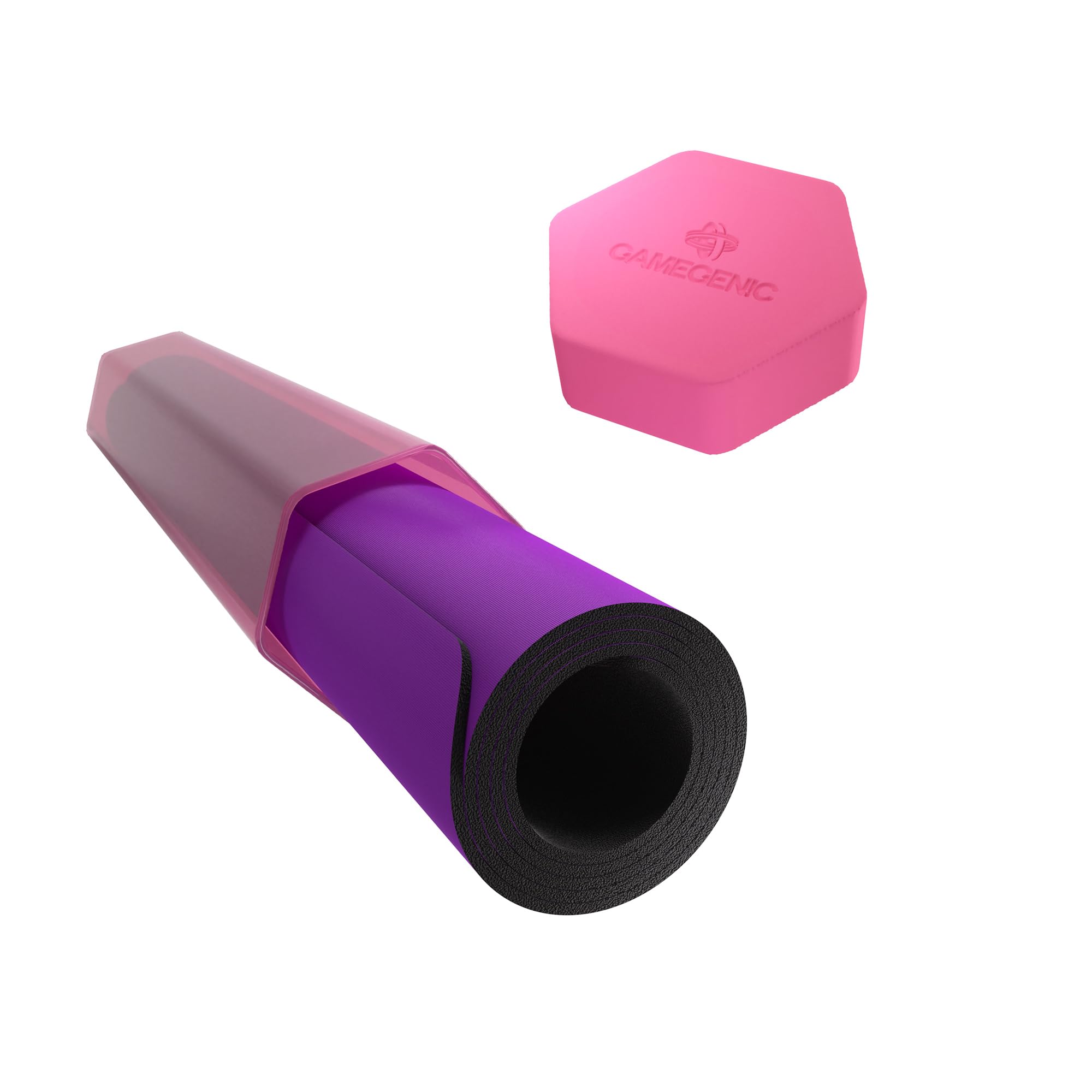 Gamegenic Pink Playmat Tube for Board Games and Card Games 5
