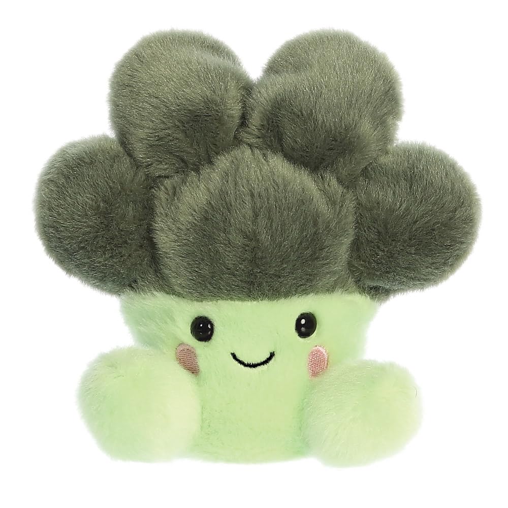 AURORA Palm Pals Luigi Broccoli Stuffed Toy - 5In Green Soft Toy for Unisex Children 1