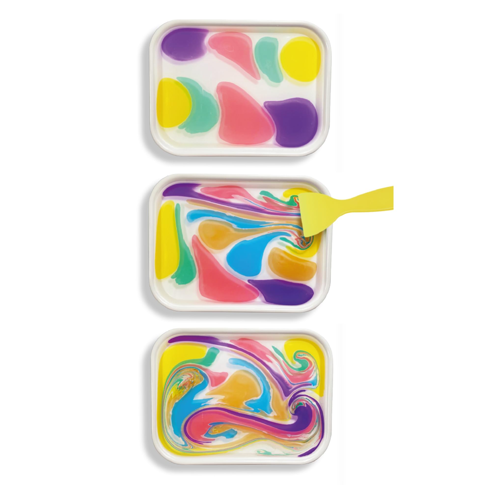 Paint Pop Marbling Art Creations Set - 12 Colors, 10 Papers, Mess-Free Water Art Kit 5