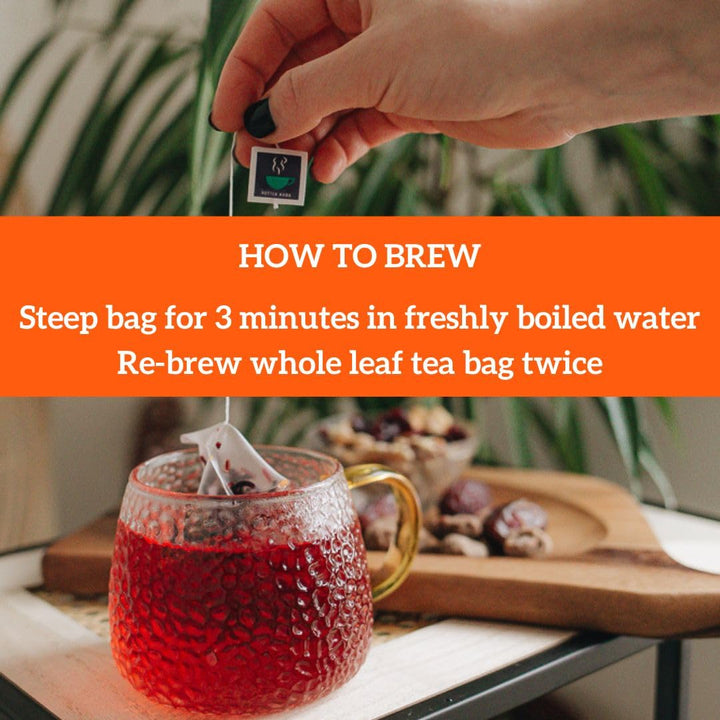 HOTTEA MAMA Get Up & Glow Organic Whole Fruit Tea | Vitamin C Rich | Caffeine-Free Pregnancy & Breastfeeding Tea