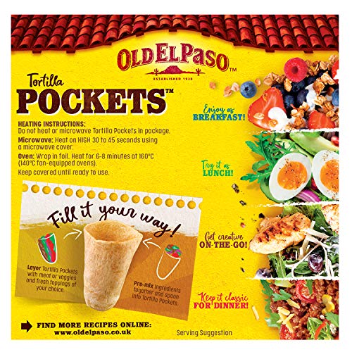 Old El Paso Tortilla Pockets Mexikanischer Wrap (223 g, 4er-Pack) 5