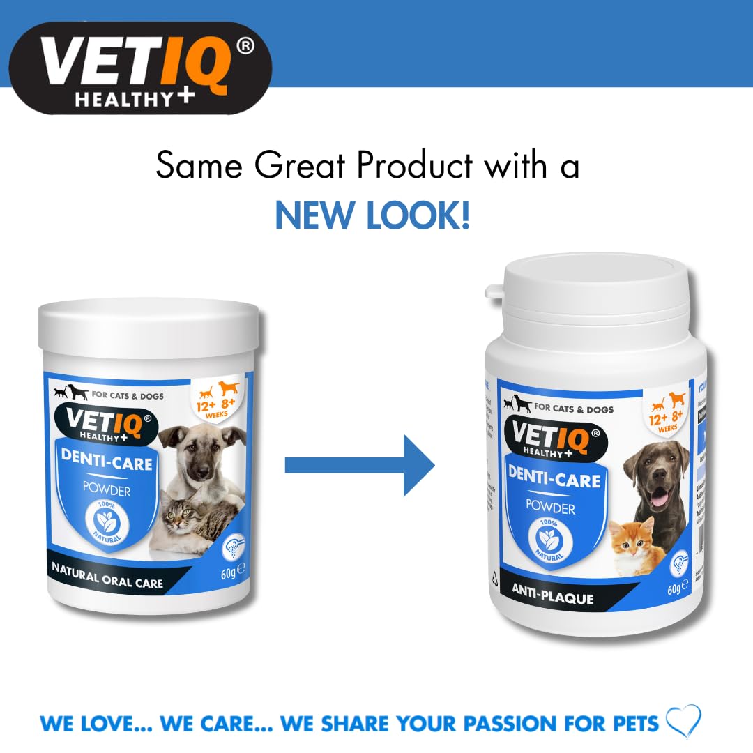 VETIQ Denti-Care Dental Powder for Dogs & Cats – Natural Plaque & Tartar Control, 60g 3