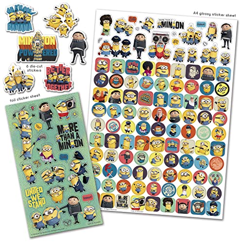 Paper Projects Minions: The Rise of Gru - Mega Sticker Pack with Foil & Reusable Stickers 2