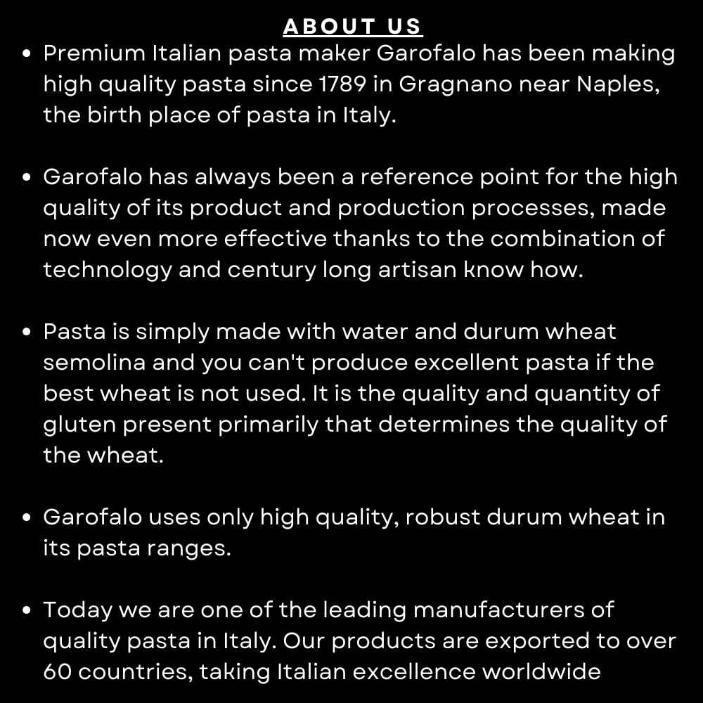 Garofalo Angel Hair Capellini Italian Dried Pasta - 100% Durum Wheat Semolina | 500g 6