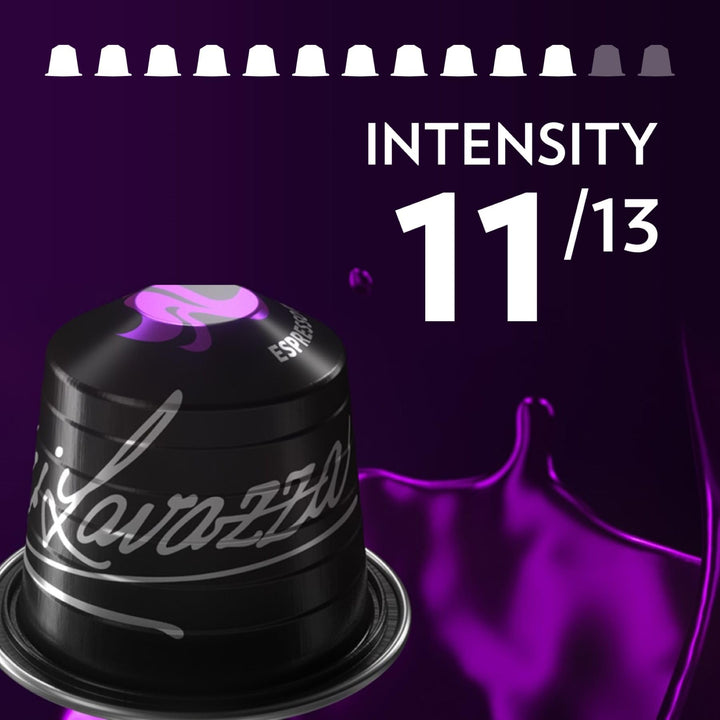 Lavazza Espresso Maestro Intenso, 100 Aluminum Capsules Compatible with Nespresso Original Machines