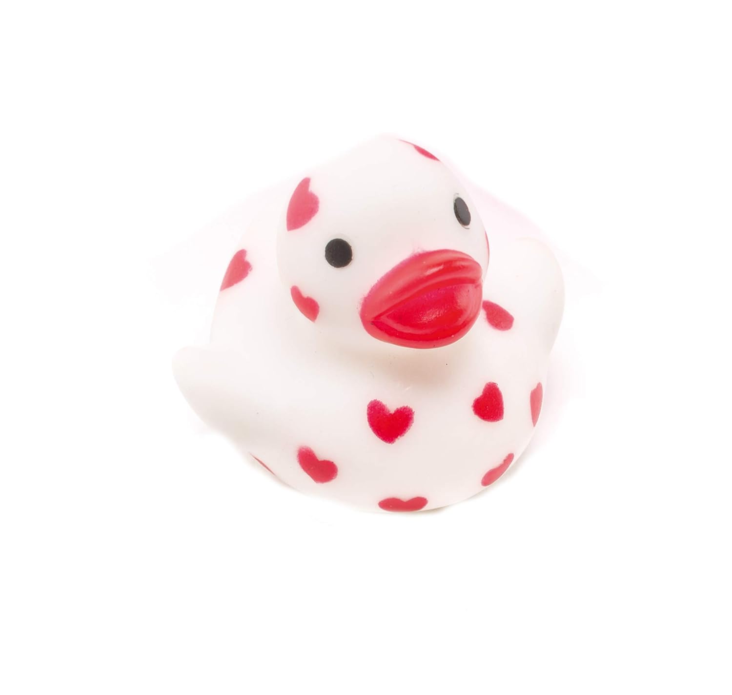Baker Ross Mini Heart Rubber Ducks - Assorted Floating Bath Toys (Pack of 6) 2
