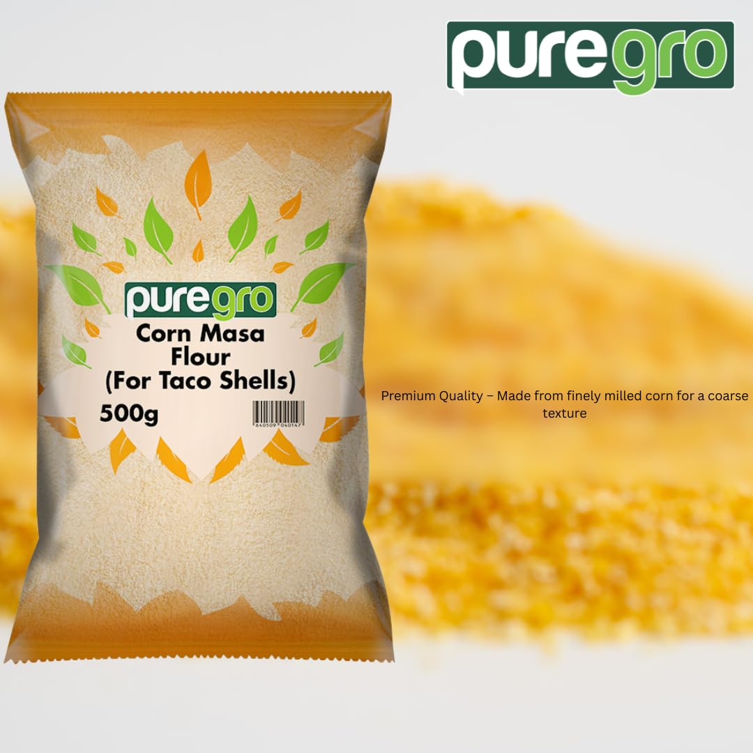 Puregro - Corn Masa Flour Coarse | Premium Taco Shell Flour