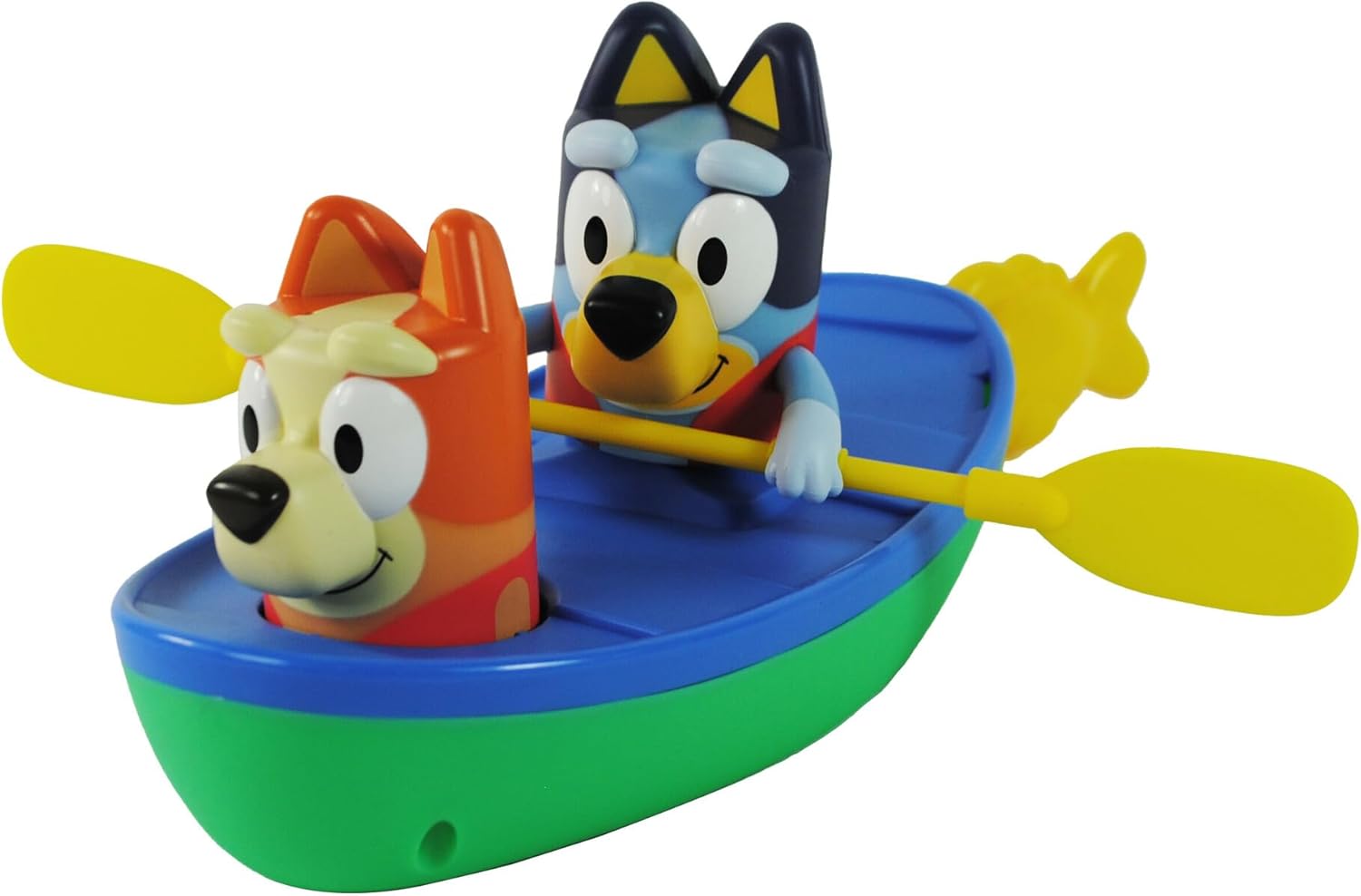 TOMY Toomies Bluey Canoe - Pull-String Paddle Action Bath Toy with Bluey & Bingo 1