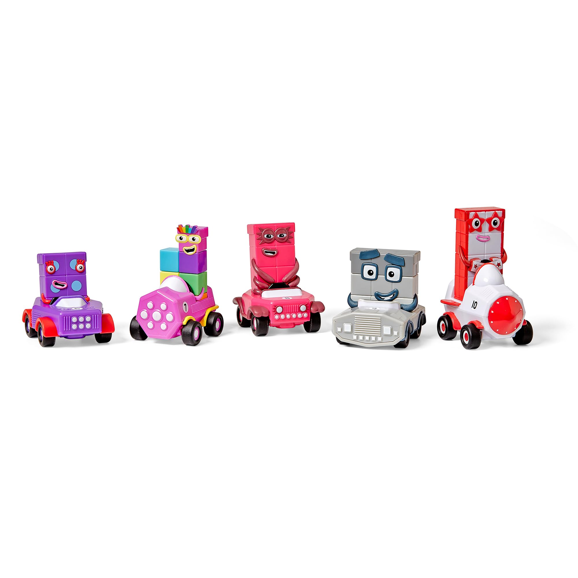 Learning Resources Numberblocks Mini Vehicles Six to Ten - Educational Counting Toy for Kids 3-7 Years
