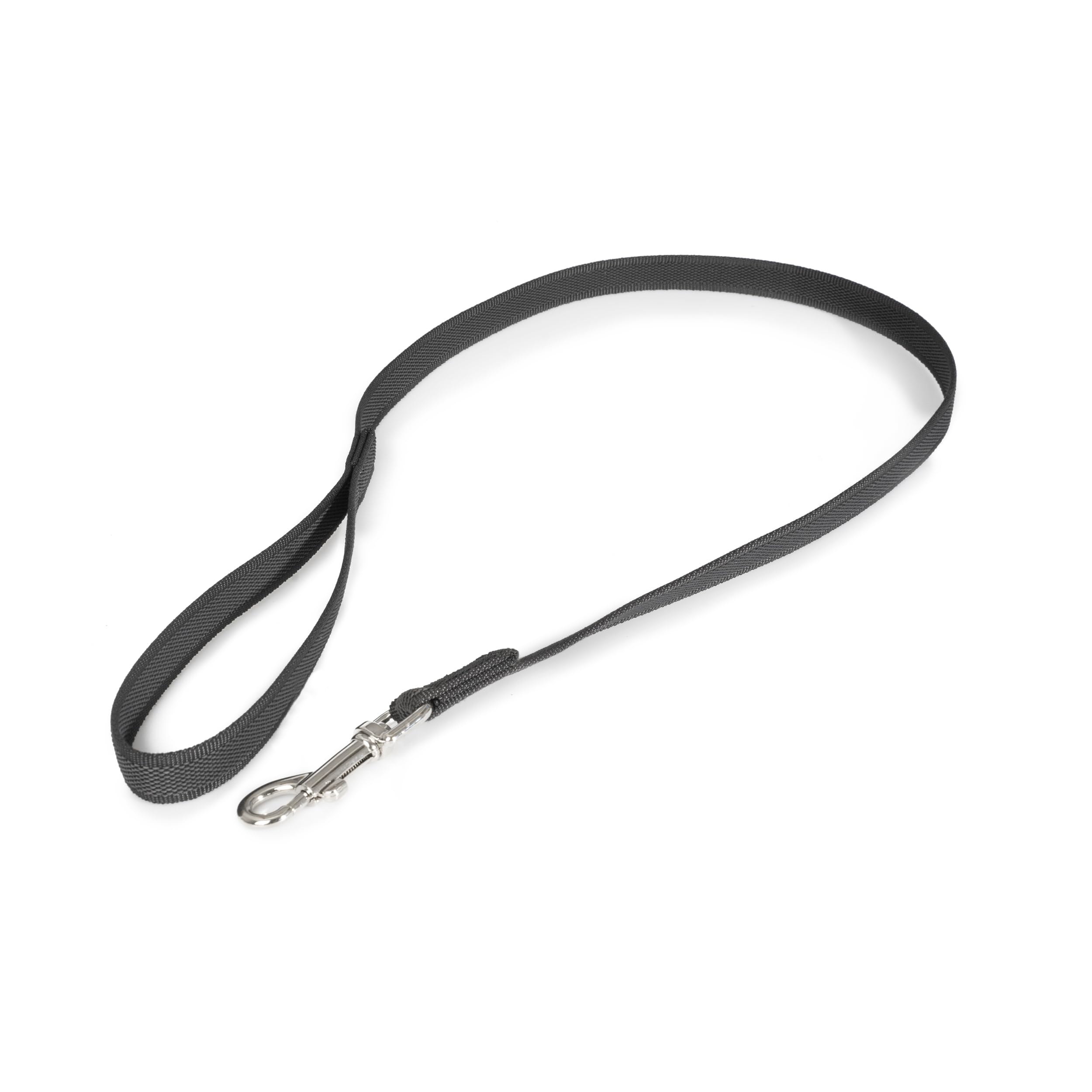 Julius-K9 Color & Gray Super-Grip Leash - 20 mm x 1 m, Black-Gray | Durable Textile 4