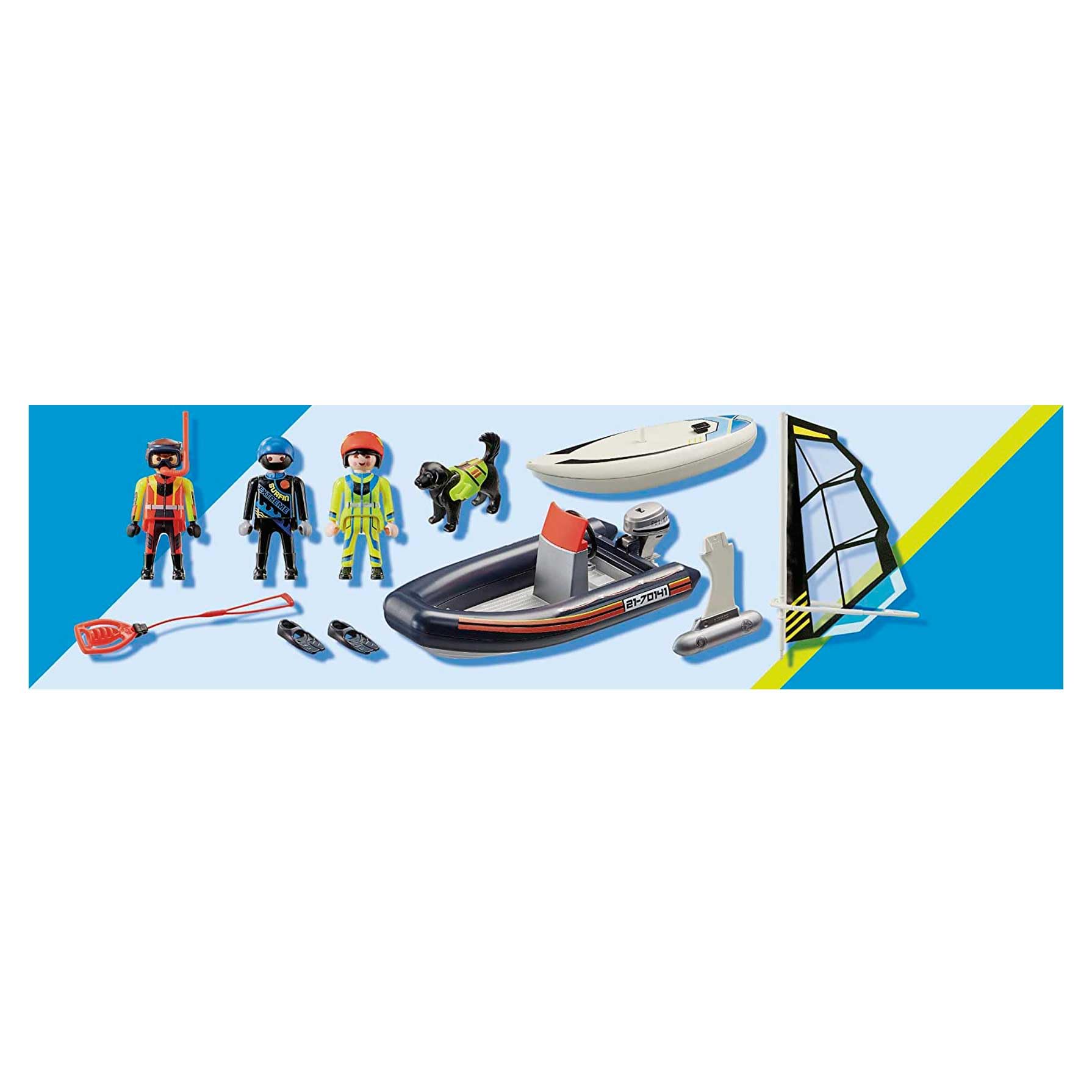 PLAYMOBIL City Action 70141 Sea Rescue: Water Rescue with Dog - Ages 4+ 4