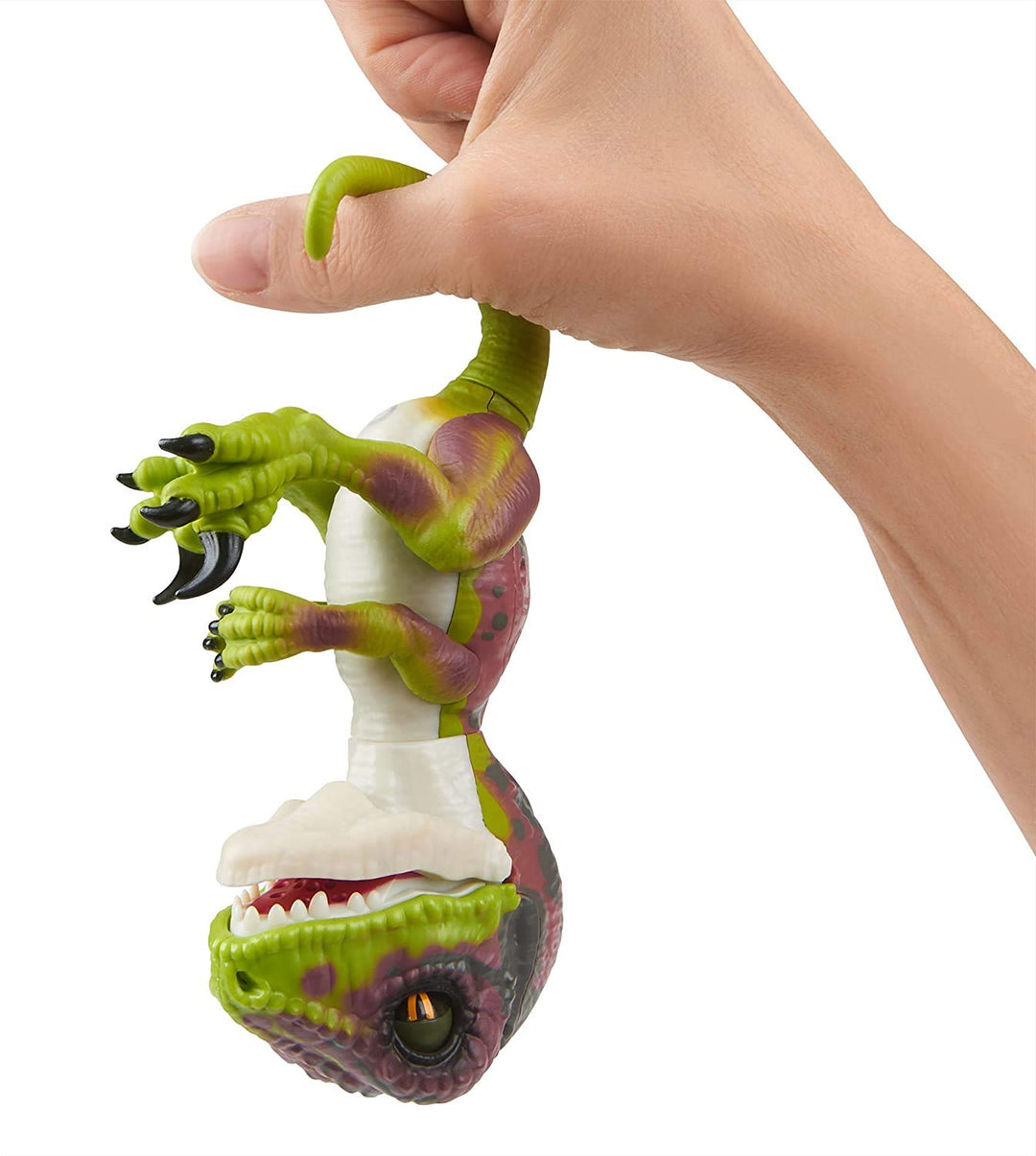 Fingerlings Untamed Raptor - Interactive Baby Dinosaur Toy - Stealth Green