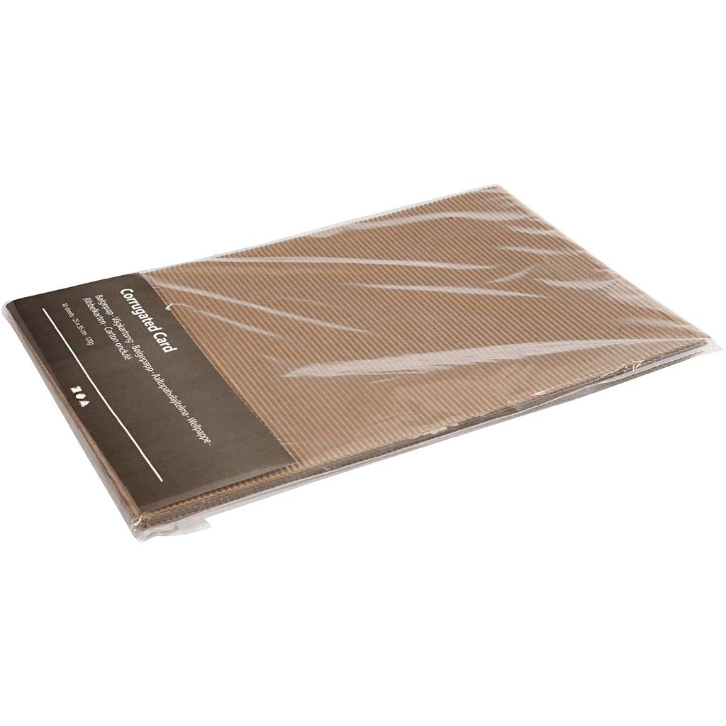 Creativ Corrugated Card 21963 - White | 25x35 cm Sheets | 120g | 10 Pack 2