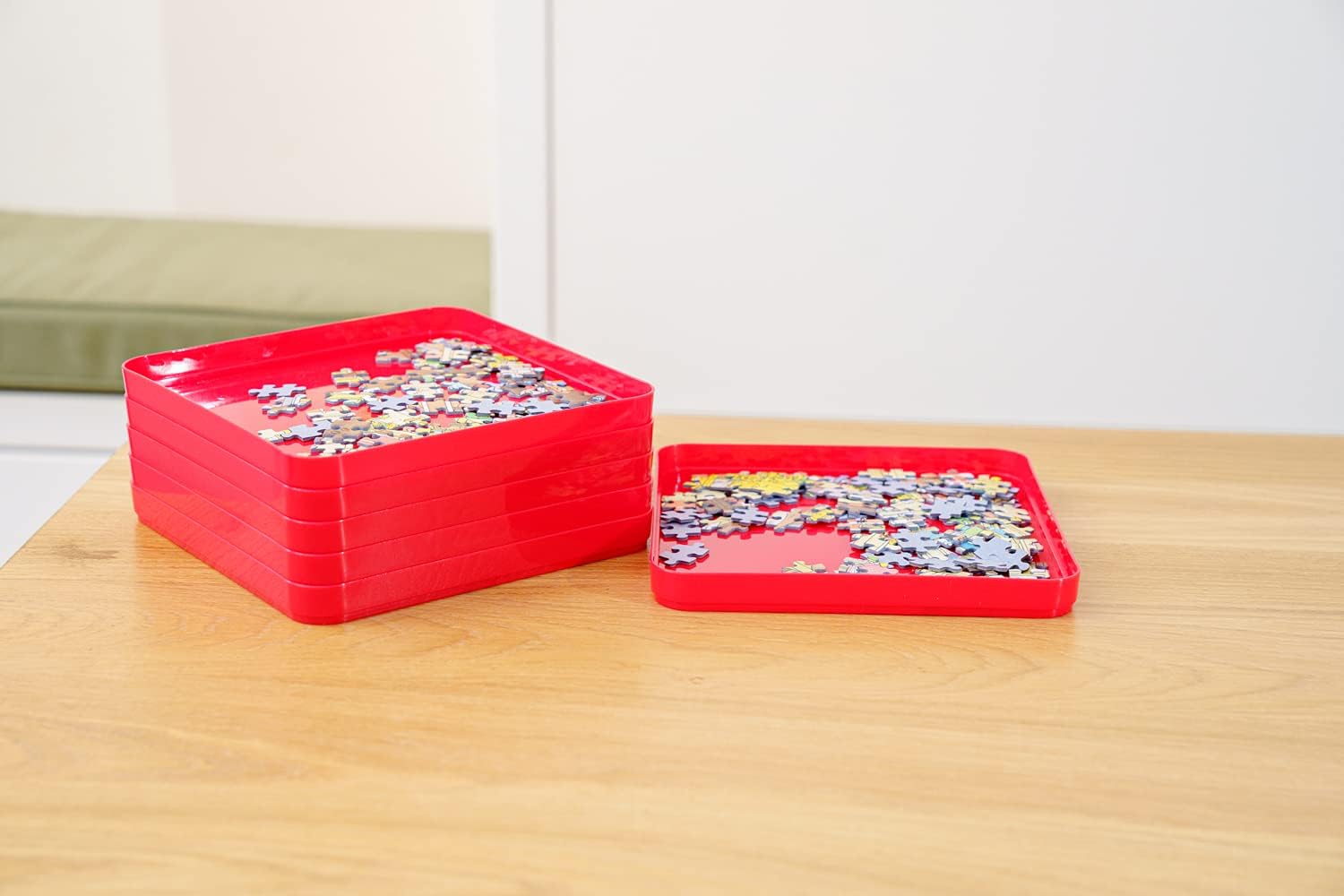 Jumbo Puzzle Mates Sorting Tray - 6-Pack Puzzle Accessory for Organizing Jigsaw Pieces 10