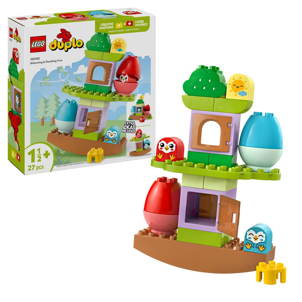 LEGO DUPLO My First Balancing & Stacking Tree - Educational Building Toy for Toddlers 18 Months+