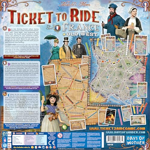 Days of Wonder Ticket to Ride Frankreich Brettspiel-Erweiterung 8