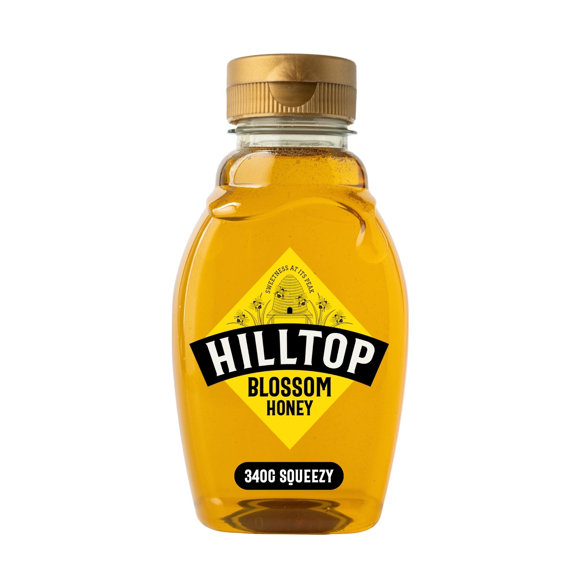 Hilltop Honey Blossom Honey - Pure Natural Honey | 340g Squeezy Bottle