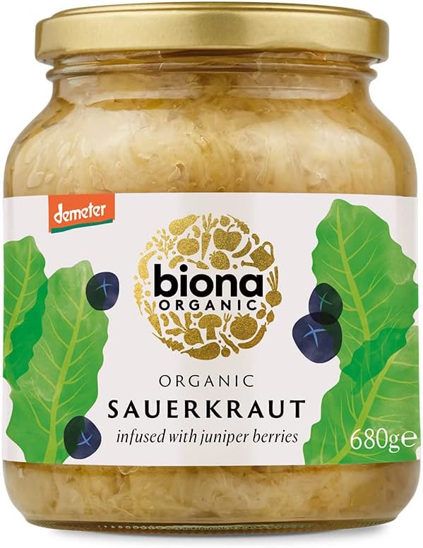 Biona Organic Sauerkraut 680g - Juniper Berries - Naturally Fermented 1